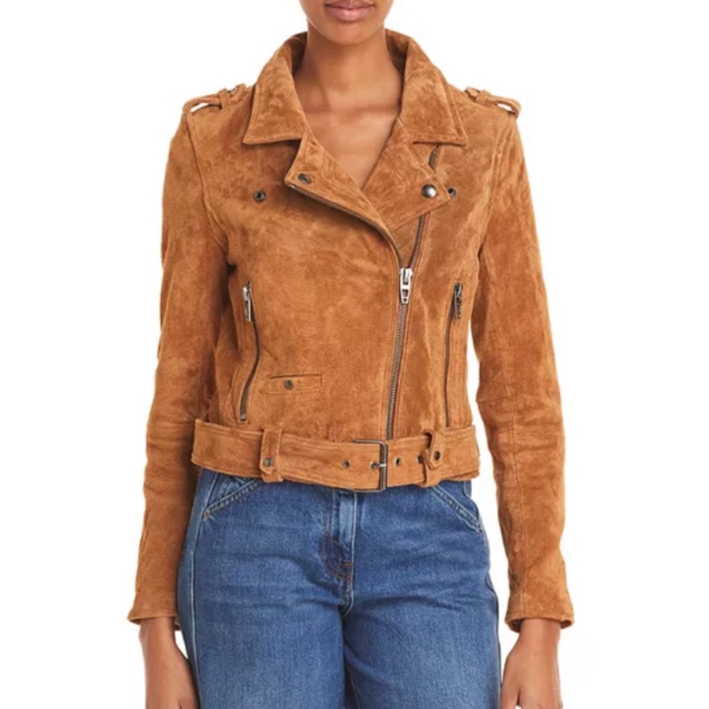 Like New Suede Moto Jacket - Picture 15 of 16
